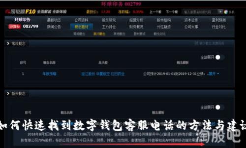 如何快速找到数字钱包客服电话的方法与建议